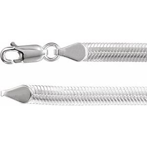 Schlangenkette aus Sterlingsilber, 4,8 mm