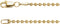 14K Yellow Gold 1.8 mm Hollow Bead 20
