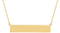14K Yellow Gold Be Posh® Engravable Bar 19 1/2
