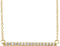 14K Yellow Gold 1/6 CTW Natural Diamond Bar 16-18