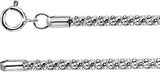 Sterling Silver 2.75 mm Popcorn 7" Chain