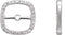 14K White Gold .08 CTW Natural Diamond Halo-Style Earring Jackets