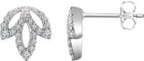 Accented Leaf Earrings