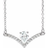 Sterling Silver 3/8 CTW Natural Diamond 16" Necklace