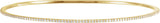 14K Yellow Gold 1 CTW Lab-Grown Diamond Stackable Bangle 8" Bracelet