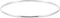 14K White Gold Engravable 2 mm Half Round Bangle 7 1/2