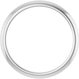 Platinum Knife Edge Band Size 7