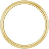 14K Yellow Gold Knife Edge Band Size 7