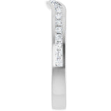 14K White Gold 1/3 CTWNatural Diamond Contour Band
