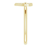 14K Yellow Gold .07 CTW Natural Diamond Heart Ring