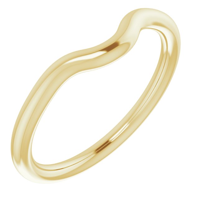 18K Yellow Gold Band for 5.2 mm Round Ring