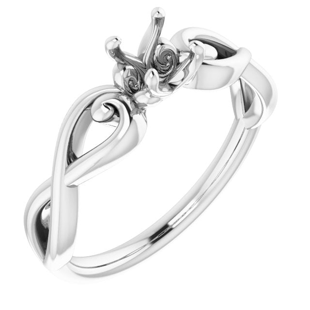 10K White4.8 mm Round Ring Mounting