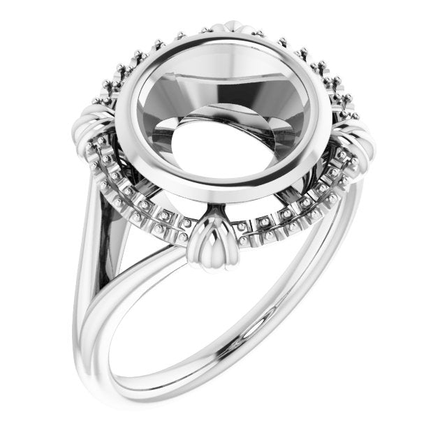 10K White8.8 mm Round Ring Mounting