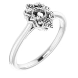 10K White4.1 mm Round Ring Mounting