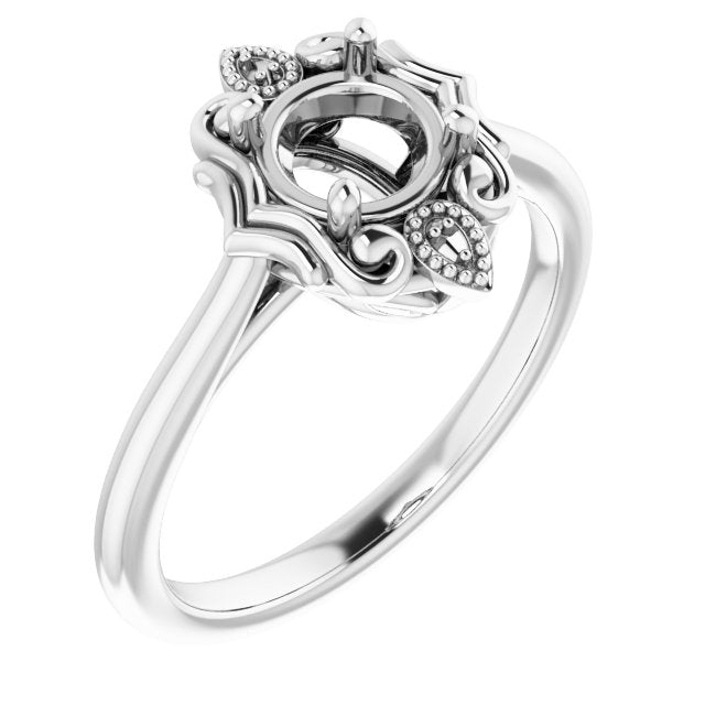 10K White5.8 mm Round Ring Mounting