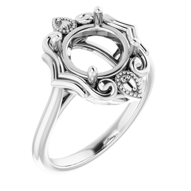 10K White8.8 mm Round Ring Mounting