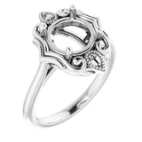 10K White8.2 mm Round Ring Mounting