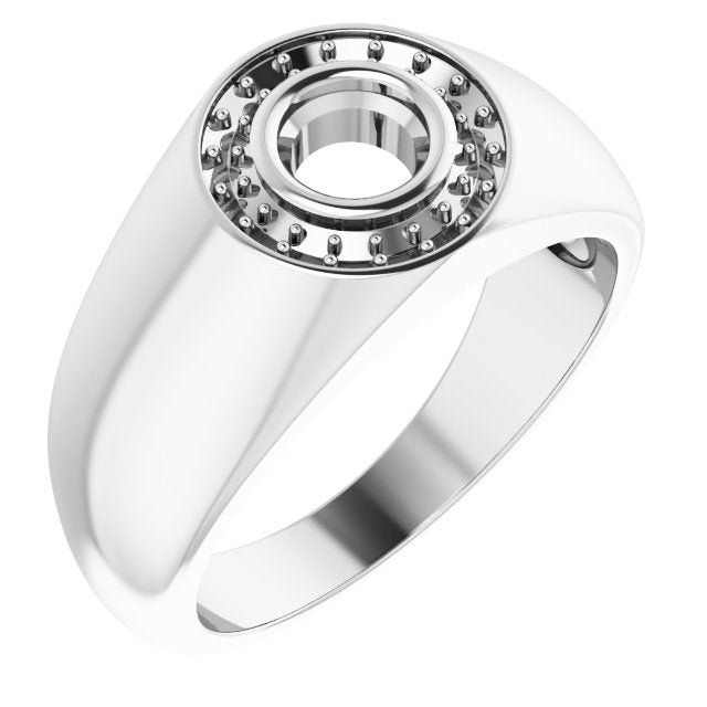 10K White 5.2 mm Round Ring Mounting