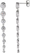 14K White Gold 1 3/4 CTW Lab-Grown Diamond Earrings