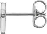 Sterling Silver 7.5 mm Cross Single Earring