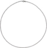 14K White Gold 5 7/8 CTW Lab-Grown Diamond Line 16" Necklace