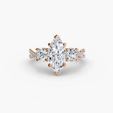 Three-Stone with Pavé Band 2