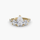 Three-Stone with Pavé Band 3
