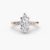 Solitaire with Shoulder Accents
